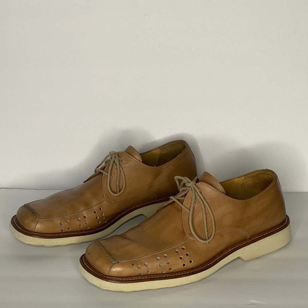 Mezlan Balboa Lace-Up Tan Leather Shoe Sz 8.5 - Picture 3 of 13